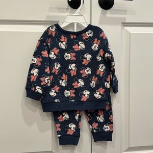 Disney / Jumping Beans Minnie Mouse Sweatshirt and Sweatpants Set
